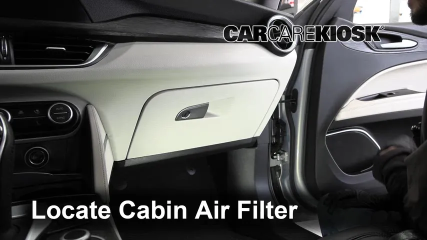 2021 Alfa Romeo Stelvio Sprint 2.0L 4 Cyl. Turbo Filtro de aire (interior)